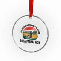 Rosa Parks Crystal Glass Ornament One Person Can Change The World - Wonder Print Shop