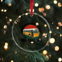 Rosa Parks Crystal Glass Ornament One Person Can Change The World - Wonder Print Shop
