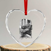 Rosa Parks Montgomery Bus Boycott Heart Crystal Glass Ornament Civil Rights History