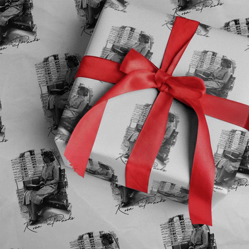 Rosa Parks Montgomery Bus Boycott Wrapping Paper Roll Civil Rights History