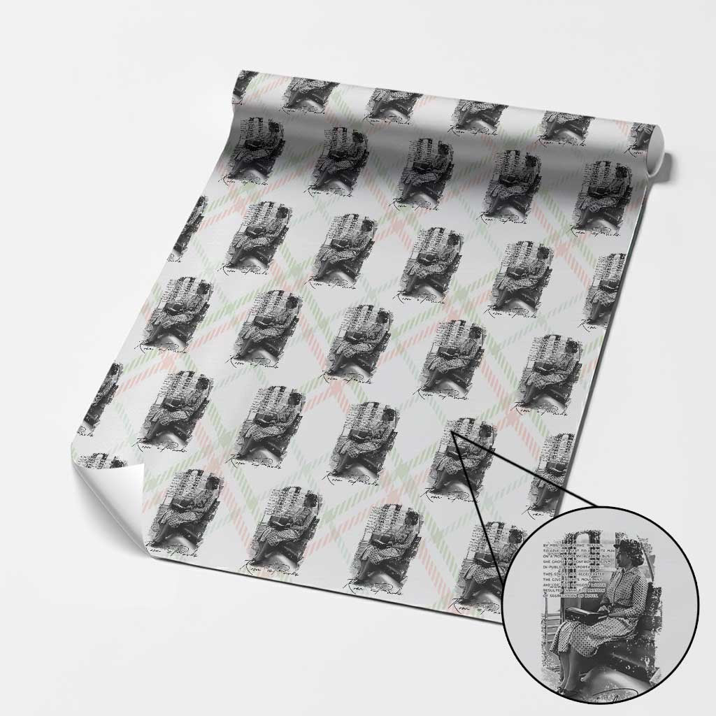 Rosa Parks Montgomery Bus Boycott Wrapping Paper Roll Civil Rights History