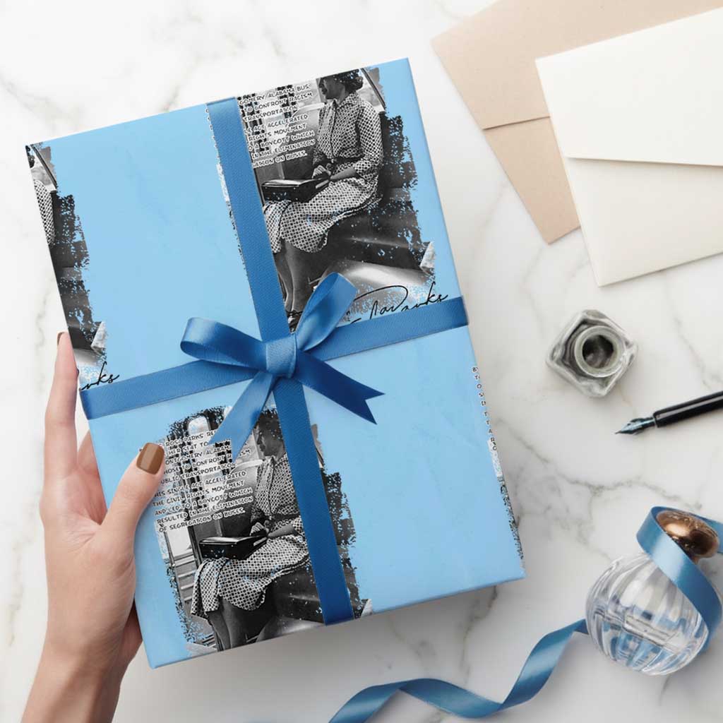 Rosa Parks Montgomery Bus Boycott Wrapping Paper Roll Civil Rights History