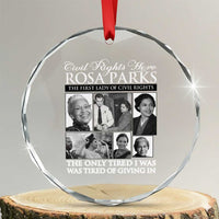 Rosa Parks Mother Of The Civil Rights Movement Crystal Glass Ornament Black History Salutes