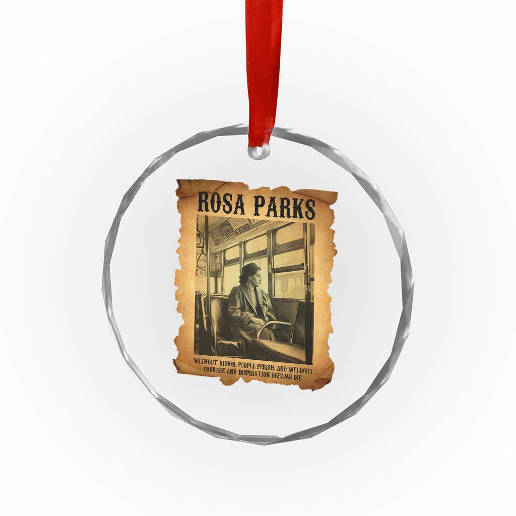 Rosa Parks Quote Crystal Glass Ornament Black Movement Protest - Wonder Print Shop