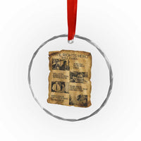 Rosa Parks Quote Crystal Glass Ornament Civil Rights History Hero