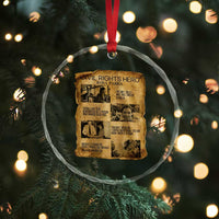 Rosa Parks Quote Crystal Glass Ornament Civil Rights History Hero
