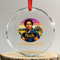 Rosa Parks Quote Crystal Glass Ornament The Only Tired I Was Was Tired Of Giving In