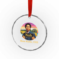 Rosa Parks Quote Crystal Glass Ornament The Only Tired I Was Was Tired Of Giving In