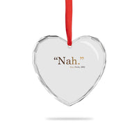 Rosa Parks Quote Heart Crystal Glass Ornament Nah 1955 Melanin Black Movement Protest