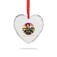 Rosa Parks Quote Heart Crystal Glass Ornament The Only Tired I Was Was Tired Of Giving In