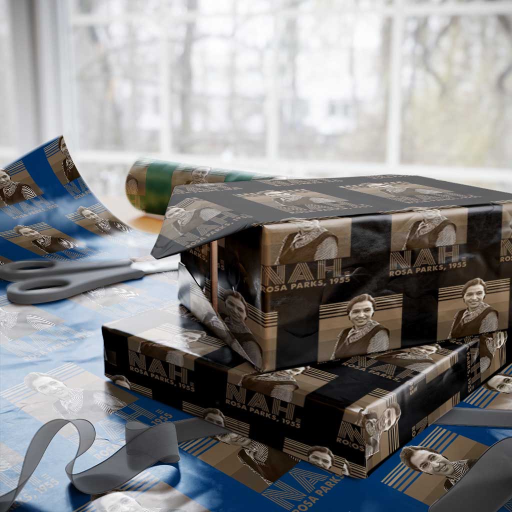 Rosa Parks Quote Wrapping Paper Roll Nah 1955 Melanin Black History Month