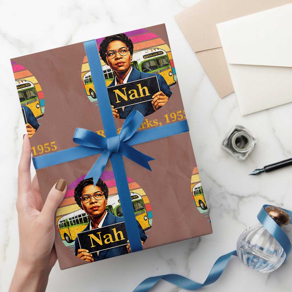 Rosa Parks Quote Wrapping Paper Roll The Only Tired I Was Was Tired Of Giving In