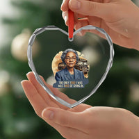 Rosa Parks Tired Of Giving In Heart Crystal Glass Ornament Civil Rights Activist