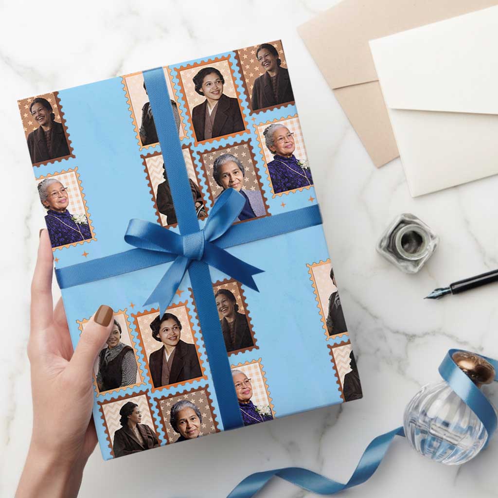 Rosa Parks Wrapping Paper Roll African American Civil Rights Legacy
