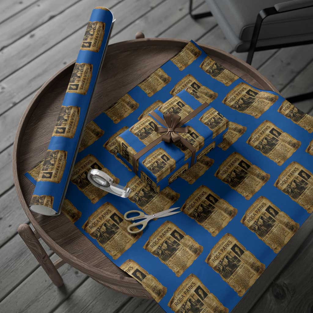 Rosa Parks Wrapping Paper Roll Female Empowerment History Gift
