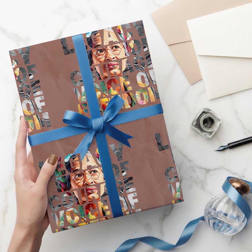 Rosa Parks Wrapping Paper Roll Legacy Of Courage Voice Of Freedom