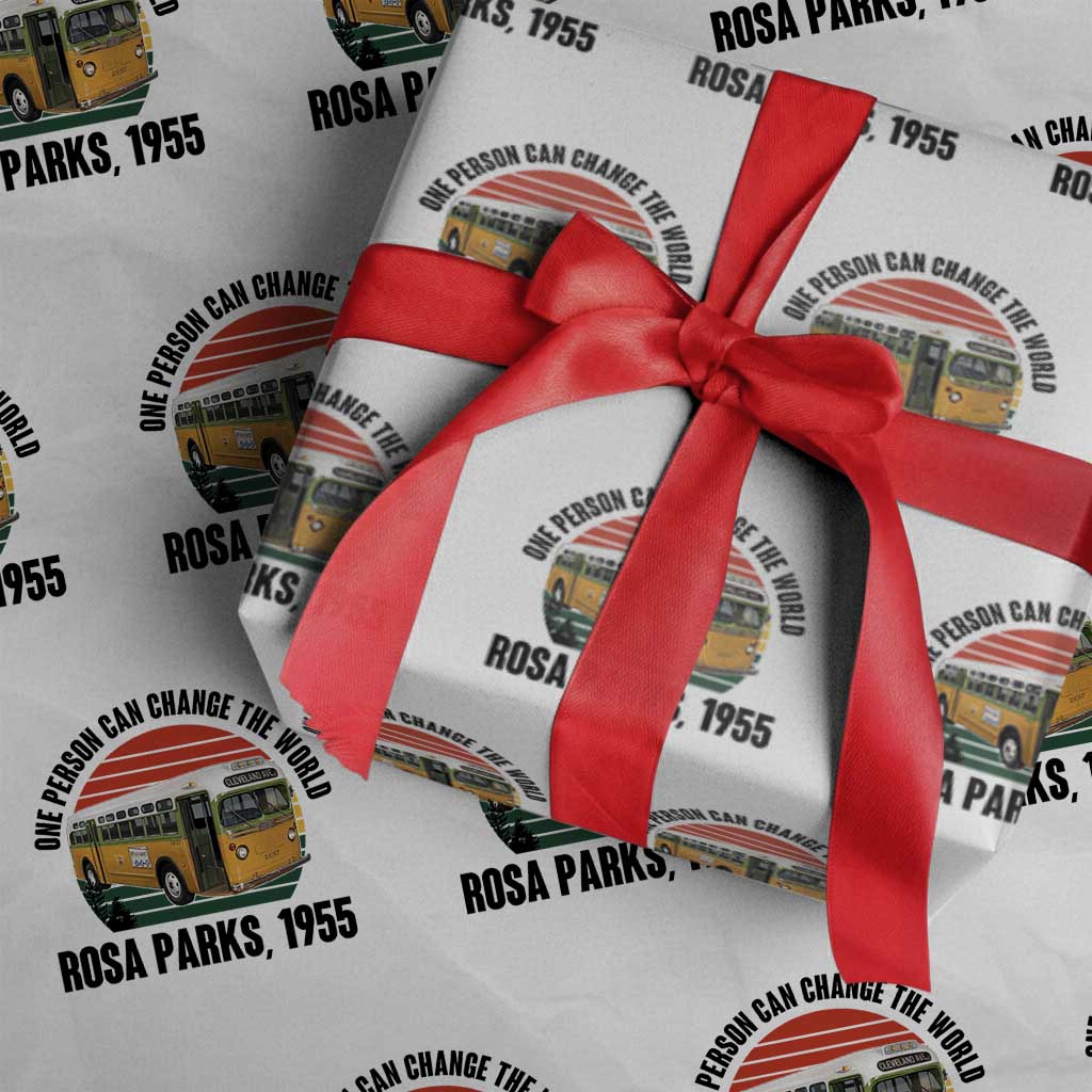 Rosa Parks Wrapping Paper Roll One Person Can Change The World - Wonder Print Shop