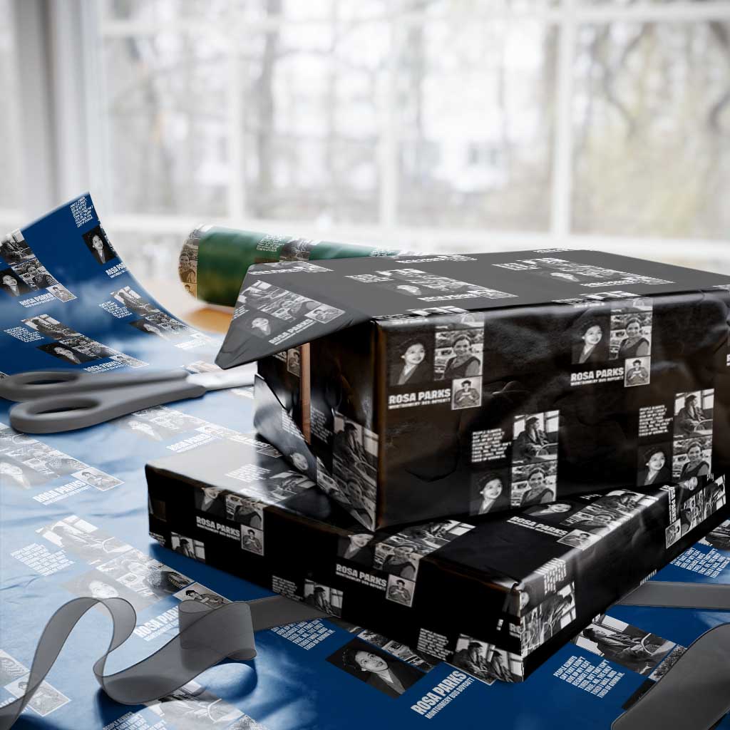 Rosa Parks Wrapping Paper Roll Strong Black Woman Leader