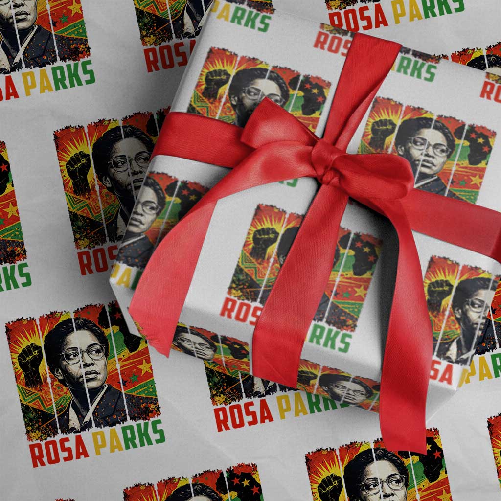 Rosa Parks Wrapping Paper Roll Strong Black Women Pride