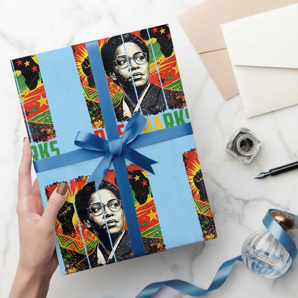Rosa Parks Wrapping Paper Roll Strong Black Women Pride