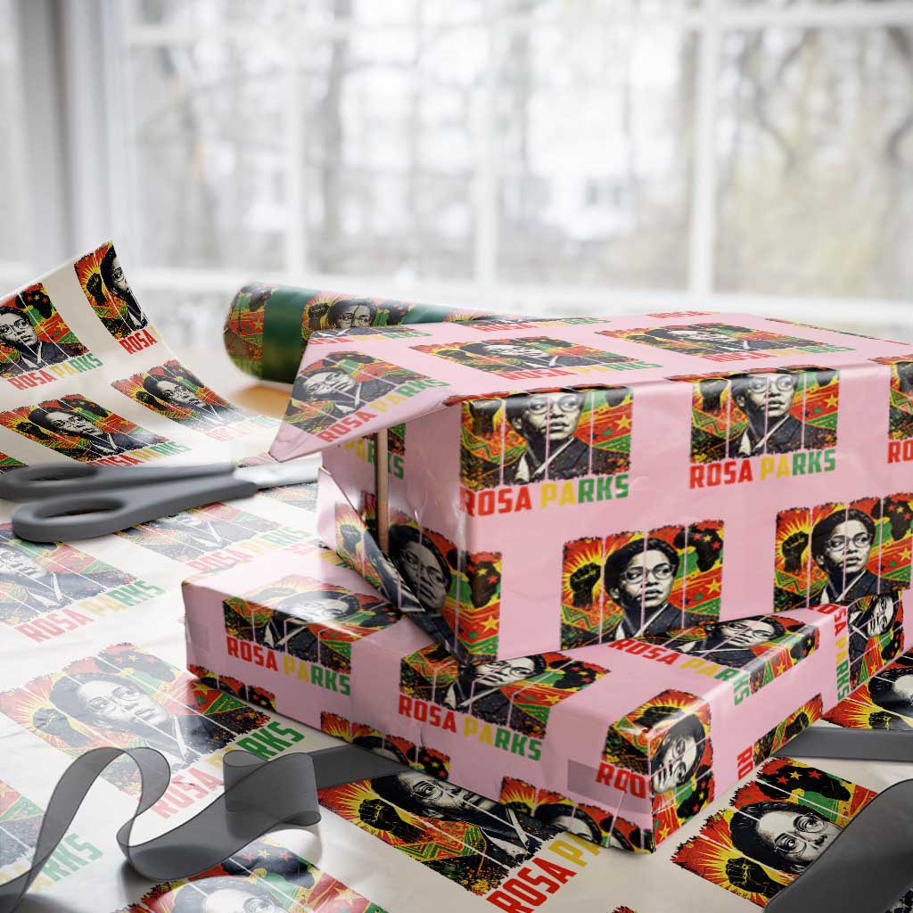 Rosa Parks Wrapping Paper Roll Strong Black Women Pride