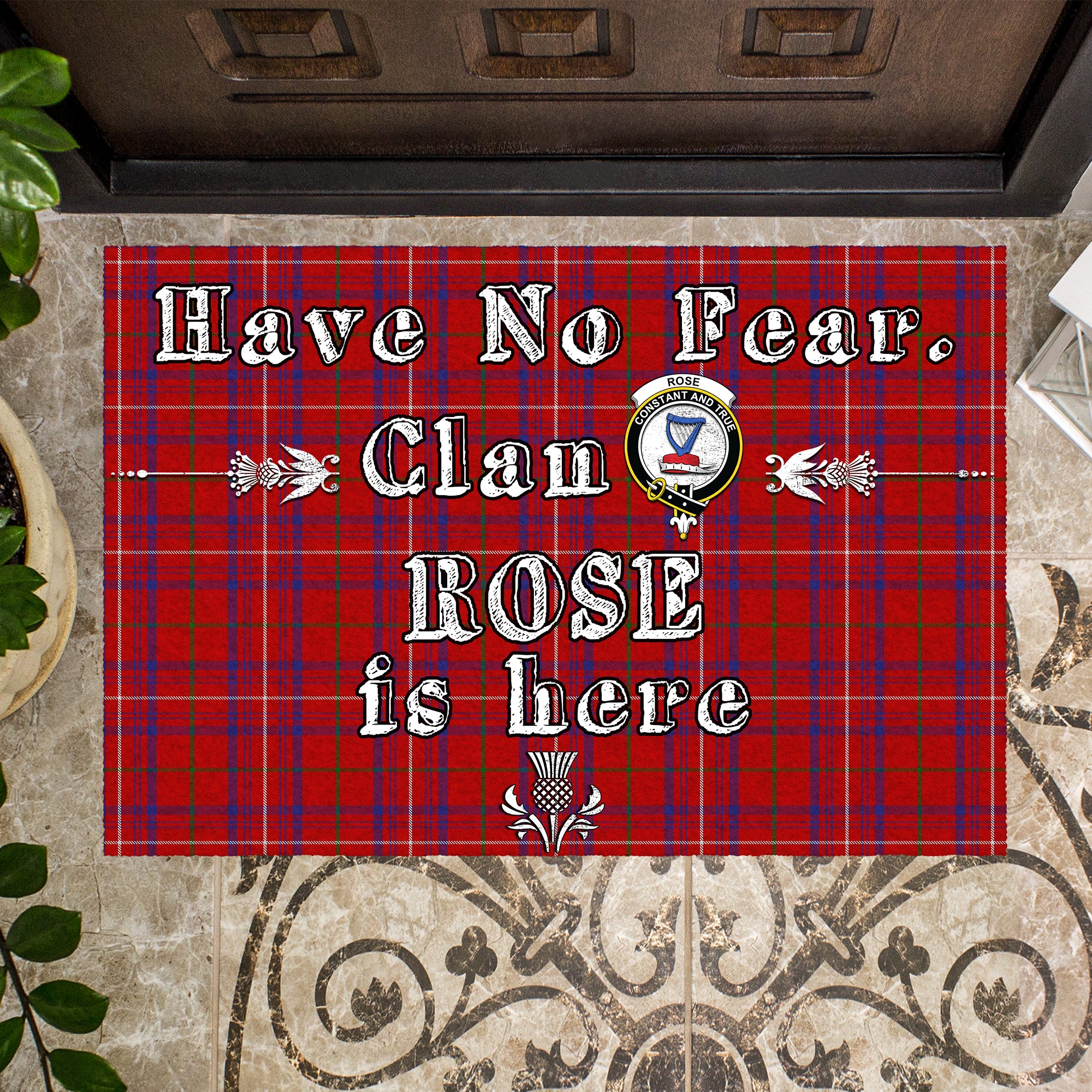 rose-clan-tartan-door-mat-family-crest-have-no-fear-tartan-door-mat