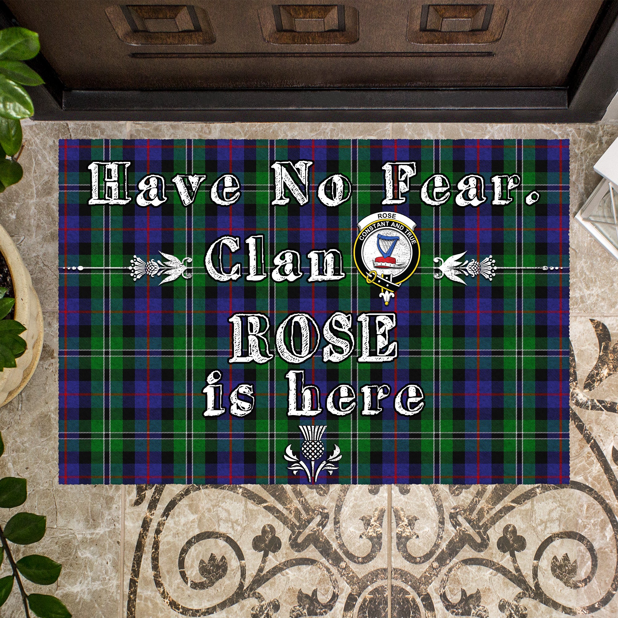 rose-hunting-clan-tartan-door-mat-family-crest-have-no-fear-tartan-door-mat