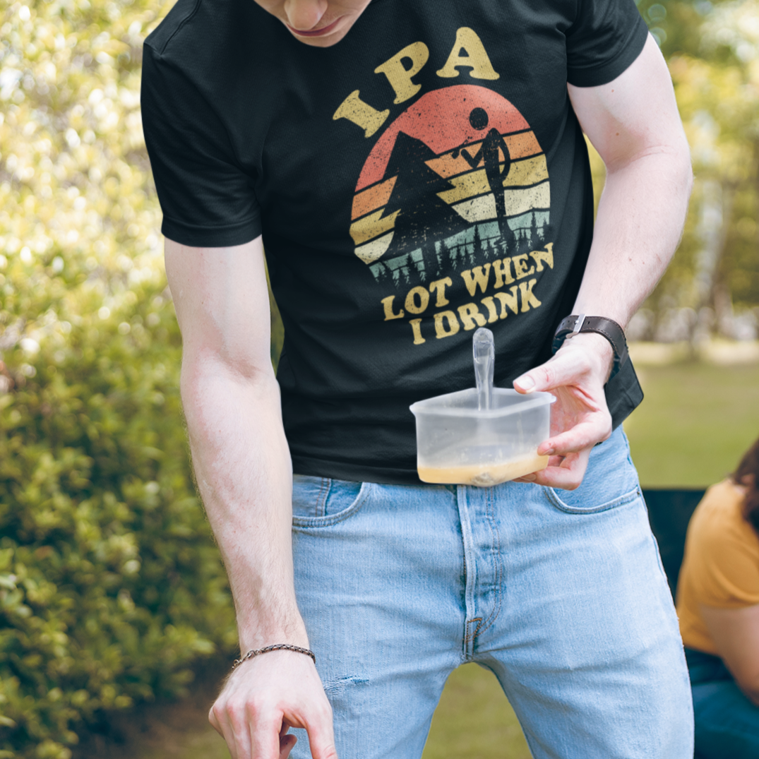 Beer Lover T Shirt IPA Lot When I Drink Funny I Pee A Lot Vintage Beer Lover - Wonder Print Shop