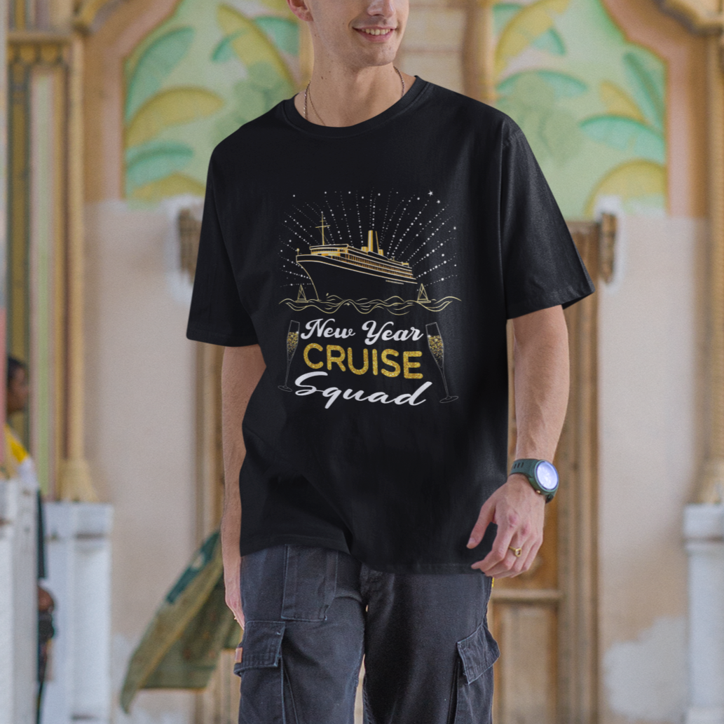 Happy New Year Cruise Family Lucky Firework T Shirt - Wonder Print Shop