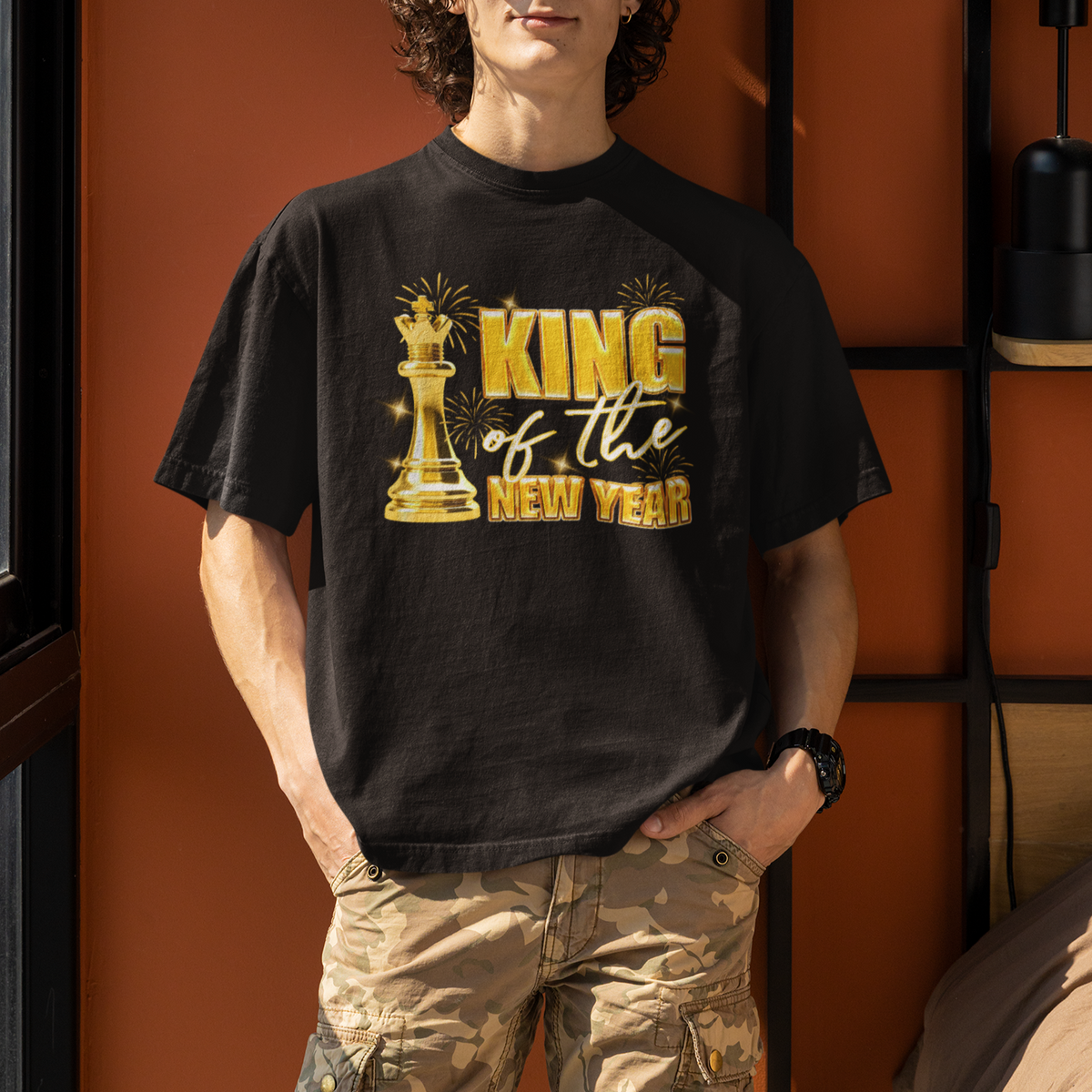 King Of The New Year Eve Happy Lucky Firework T Shirt - Wonder Print Shop