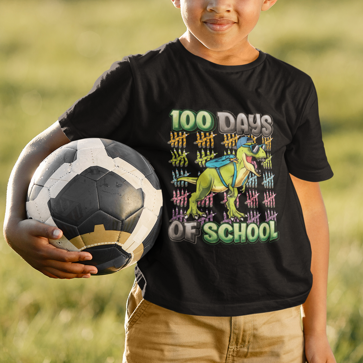 100th Day Of School Smarter Cool Dinosaur Boy T Shirt For Kid - Wonder Print Shop