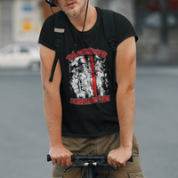 Firefighter T Shirt Firefighter Always Ready Fireman American Flag Thin Red Line - Wonder Print Shop