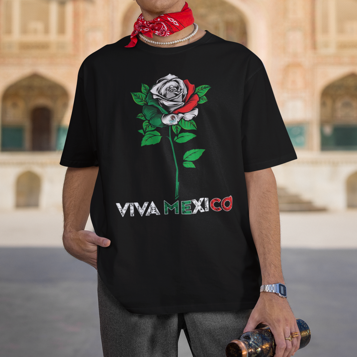 Mexican Independence Day T Shirt Viva Mexico Flag Rose Latino Hispanic Pride - Wonder Print Shop