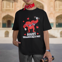 Happy Valentine's Day Gymer Heart Weightlifting Funny Deadlift Fitness T Shirt - Wonder Print Shop