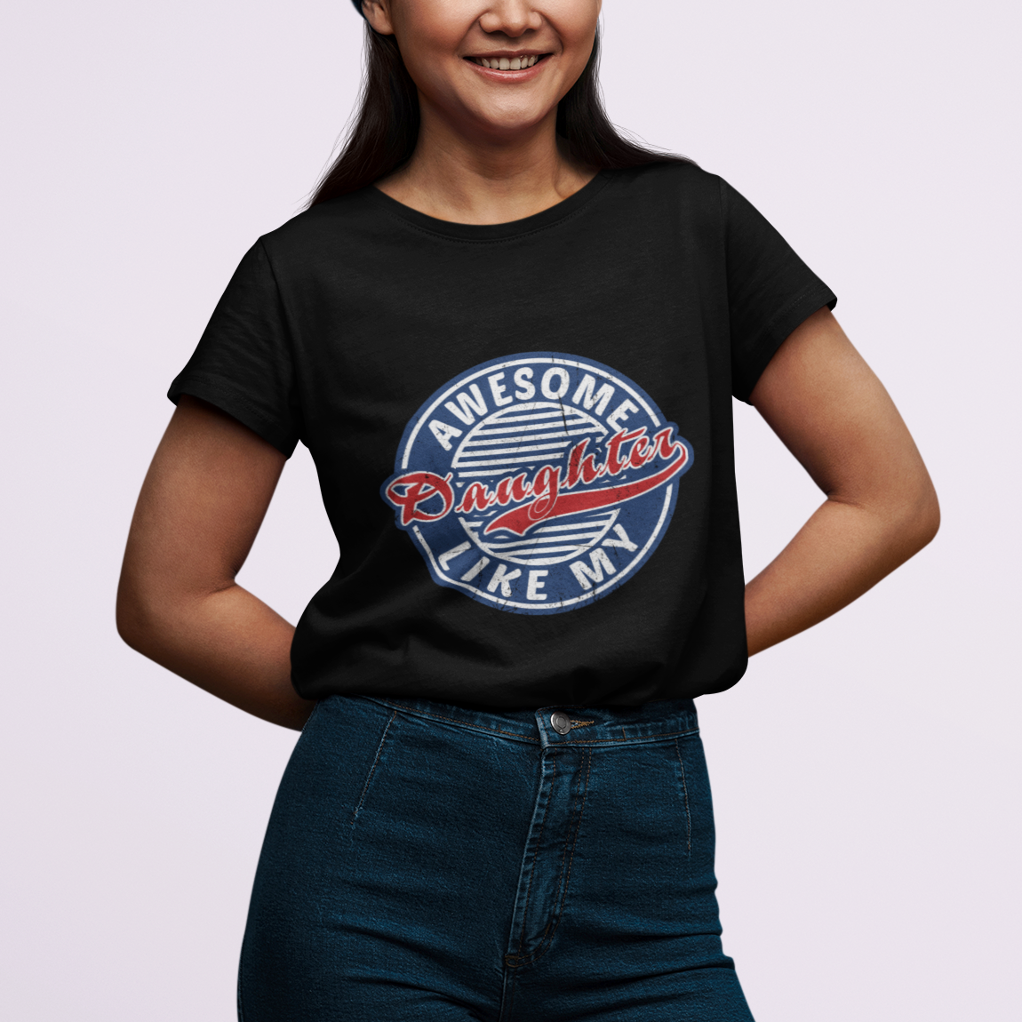 Awesome Like My Daughter Gag Gift for Parents' Day T Shirt - Wonder Print Shop