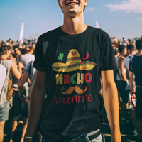 Valentine's Day T Shirt Funny Nacho Love Mexican Sombraro - Wonder Print Shop