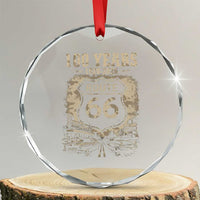 Route Highway 66 100 Year Centennial Anniversary Souvenir Crystal Glass Ornament