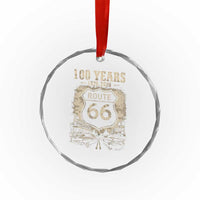 Route Highway 66 100 Year Centennial Anniversary Souvenir Crystal Glass Ornament