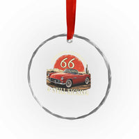 Route Highway 66 100 Years Anniversary Crystal Glass Ornament Centennial Celebration And Still Kicking Mother Road