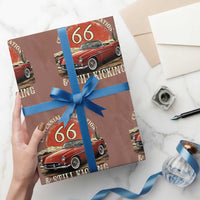 Route Highway 66 100 Years Anniversary Wrapping Paper Roll Centennial Celebration And Still Kicking Mother Road