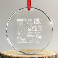 Route Highway 66 100th Anniversary Crystal Glass Ornament The Mother Road Centennial