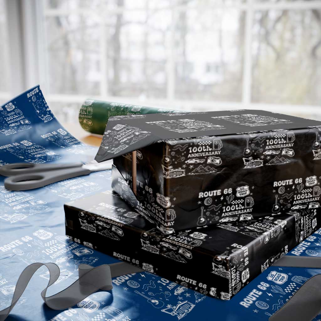Route Highway 66 100th Anniversary Wrapping Paper Roll The Mother Road Centennial