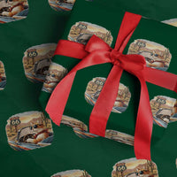 Route Highway 66 Cat Wrapping Paper Roll Americana Road Trip