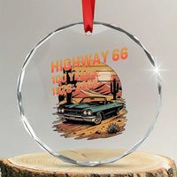 Route Highway 66 Centennial Crystal Glass Ornament 100 Year Road Trip Adventure