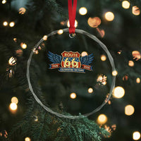 Route Highway 66 Centennial Crystal Glass Ornament 100 Years Of The Mother Road