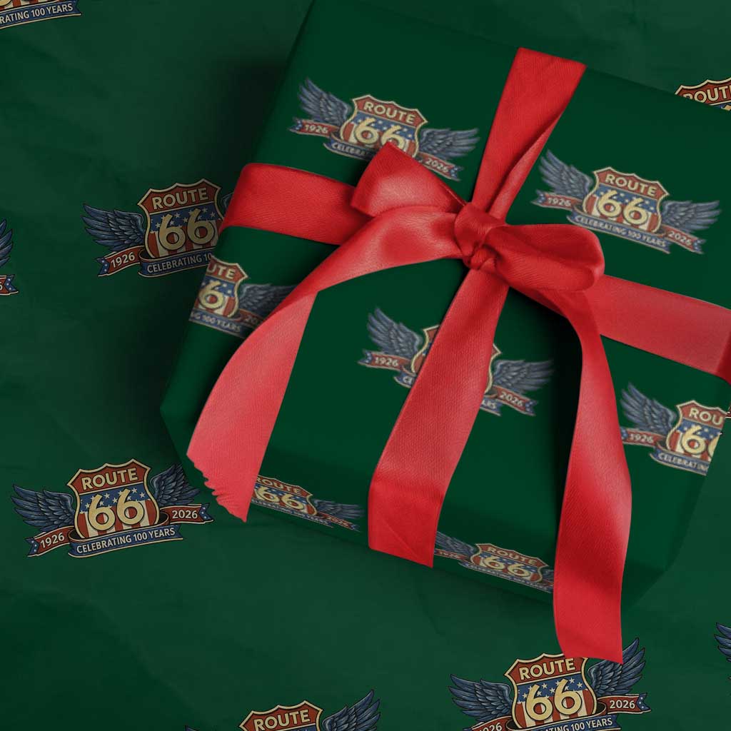 Route Highway 66 Centennial Wrapping Paper Roll 100 Years Of The Mother Road