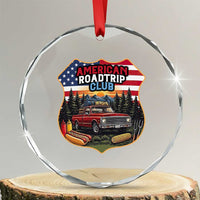 Route Highway 66 Crystal Glass Ornament Vintage American Roadtrip Club Road Trip