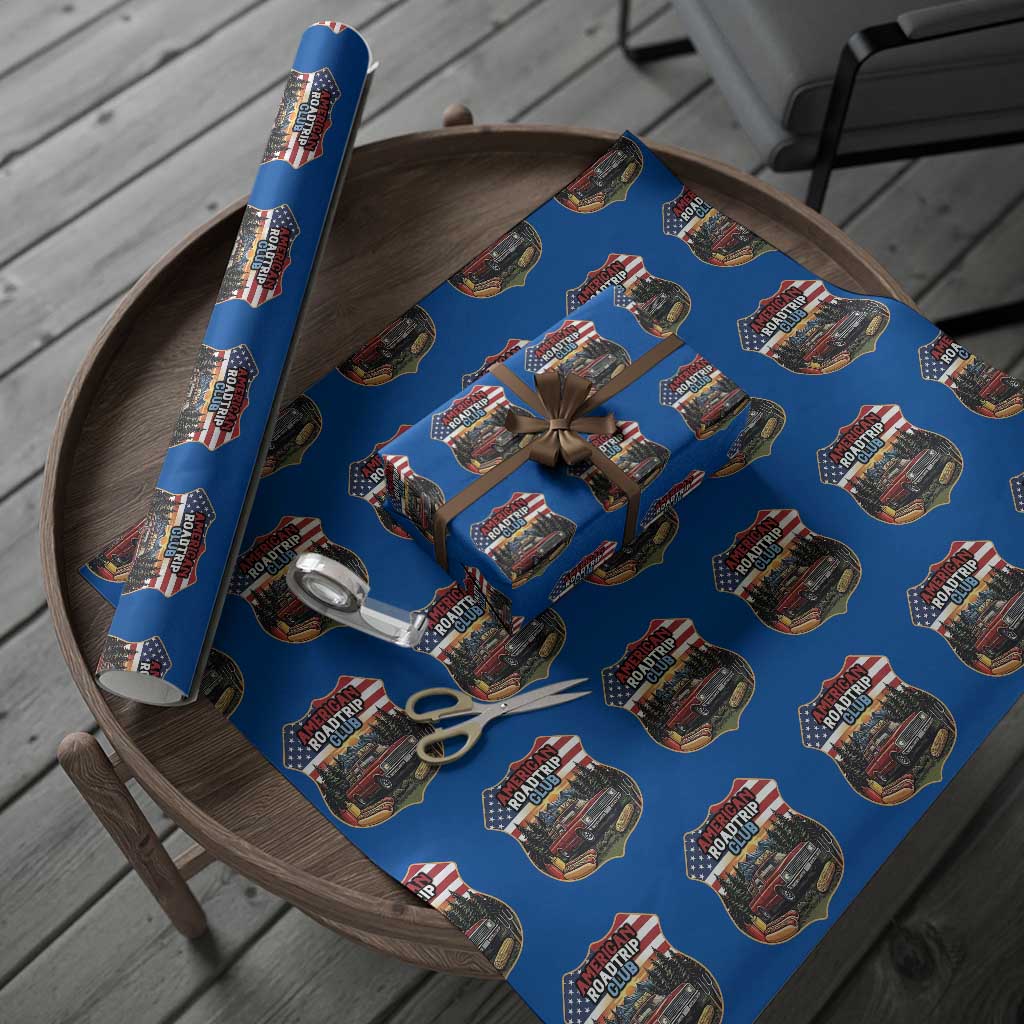 Route Highway 66 Wrapping Paper Roll Vintage American Roadtrip Club Road Trip