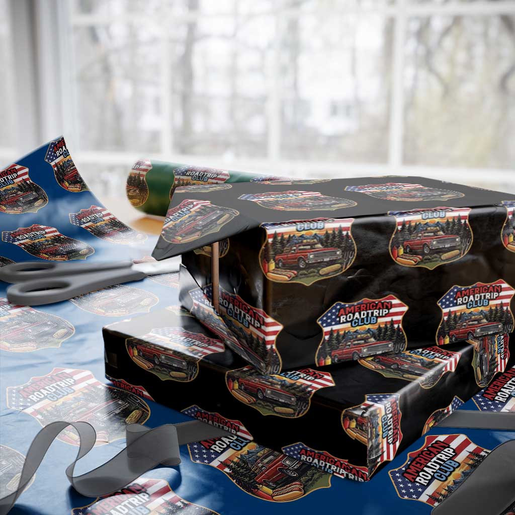 Route Highway 66 Wrapping Paper Roll Vintage American Roadtrip Club Road Trip