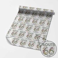 Route Highway 66 Wrapping Paper Roll Floral Centennial 100 Year Anniversary